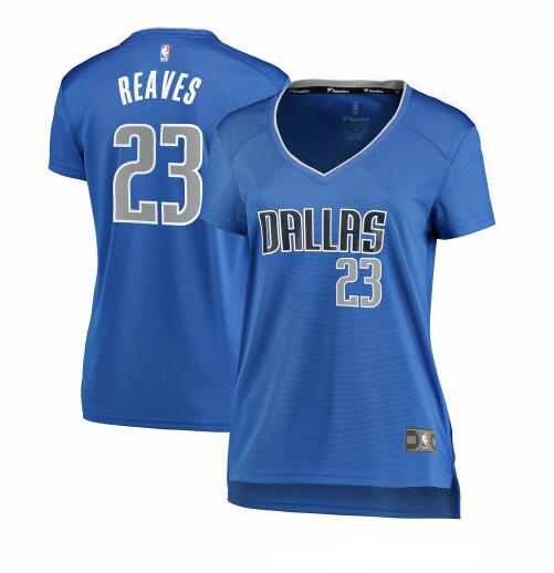 Camiseta Josh Reaves 23 Dallas Mavericks icon edition Azul Mujer