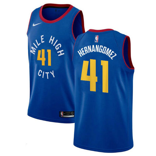 Camiseta Juancho Hernangomez 41 Denver Nuggets 2018-19 azul Hombre