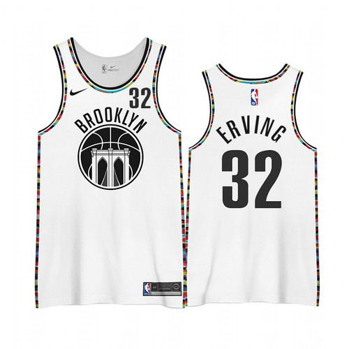 Camiseta Julius Erving 32 Brooklyn Nets 2020-21 City Edition Blanco Hombre