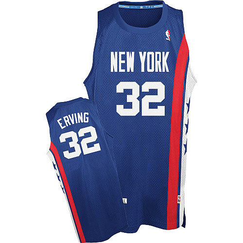 Camiseta Julius Erving 32 Brooklyn Nets Retro Azul Hombre