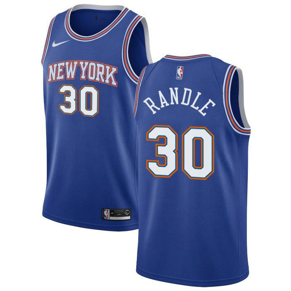 Camiseta Julius Randle 30 New York Knicks 2020-21 Temporada Statement Azul Hombre