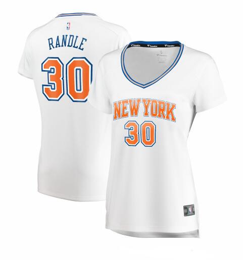 Camiseta Julius Randle 30 New York Knicks statement edition Blanco Mujer