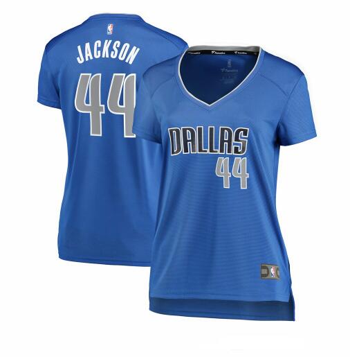 Camiseta Justin Jackson 44 Dallas Mavericks icon edition Azul Mujer