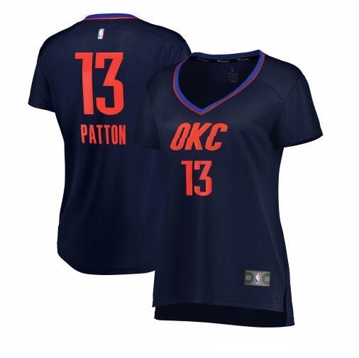 Camiseta Justin Patton 13 Oklahoma City Thunder statement edition Armada Mujer