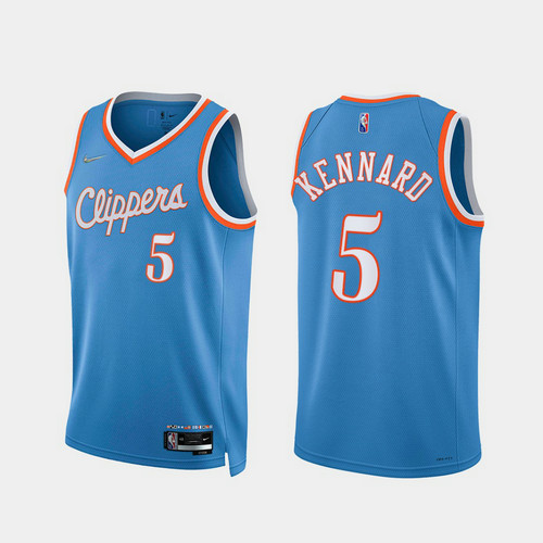 Camiseta KENNARD 5 Los Angeles Clippers 2022 75 aniversario edición de la ciudad Azul Hombre