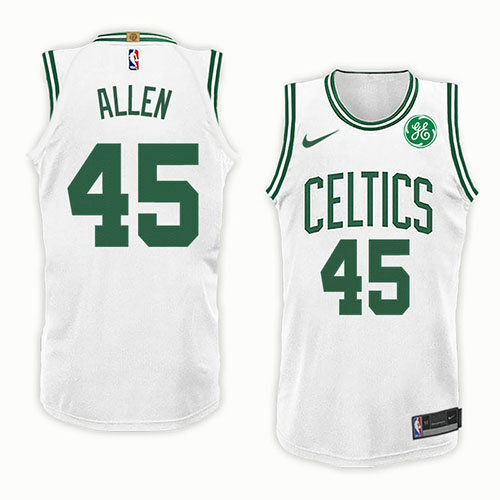 Camiseta Kadeem Allen 45 Boston Celtics Association 2018 Blanco Hombre