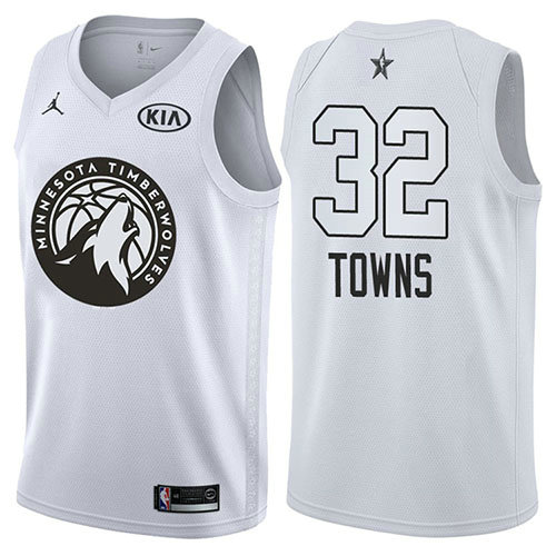Camiseta Karl-anthony Towns 32 All Star 2018 Blanco Hombre