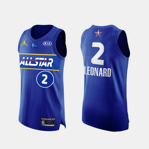 Camiseta Kawhi Leonard 2 All Star 2021 azul Hombre