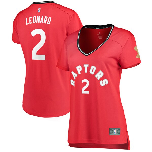 Camiseta Kawhi Leonard 2 Toronto Raptors icon edition Rojo Mujer