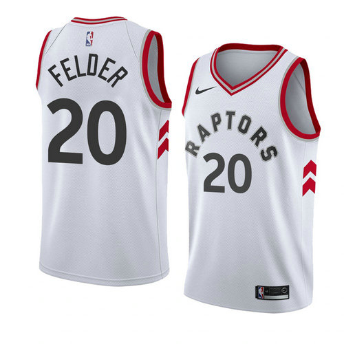Camiseta Kay Felder 20 Toronto Raptors Association 2018 Blanco Hombre