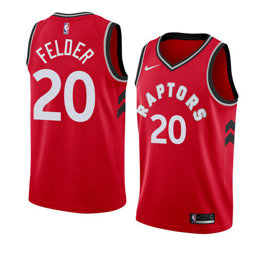 Camiseta Kay Felder 20 Toronto Raptors Icon 2018 Rojo Hombre