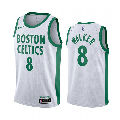 Camiseta Kemba Walker 8 Boston Celtics 2020-21 City Edition Blanco Hombre