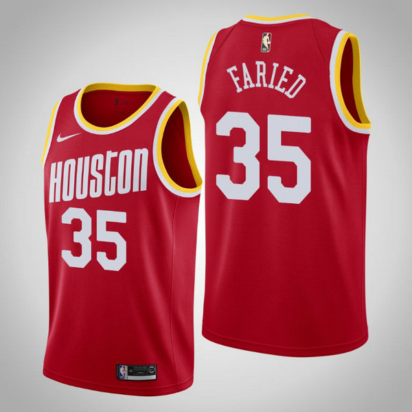 Camiseta Kenneth Faried 35 Houston Rockets 2020-21 Temporada Statement Rojo Hombre