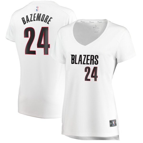 Camiseta Kent Bazemore 24 Portland Trail Blazers association edition Blanco Mujer