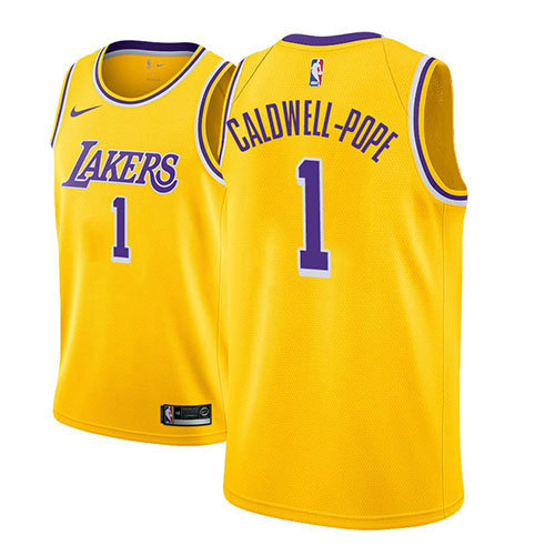 Camiseta Kentavious Caldwell-Pope 1 Los Angeles Lakers Icon 2018-19 Oro Hombre