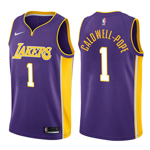 Camiseta Kentavious Caldwell-Pope 1 Los Angeles Lakers Statement 2017-18 Púrpura Hombre