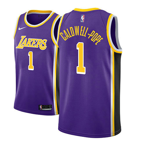 Camiseta Kentavious Caldwell-Pope 1 Los Angeles Lakers Statement 2018-19 Púrpura Hombre