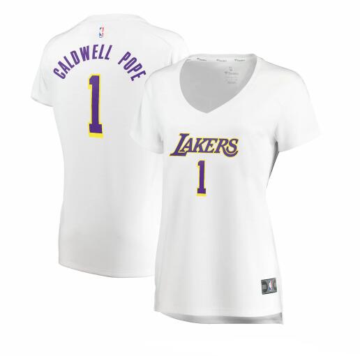 Camiseta Kentavious Caldwell-Pope 1 Los Angeles Lakers association edition Blanco Mujer