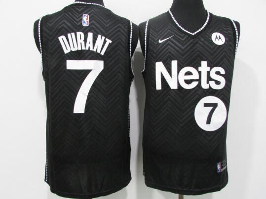 Camiseta Kevin Durant 7 Brooklyn Nets Earned Edition Negro Hombre