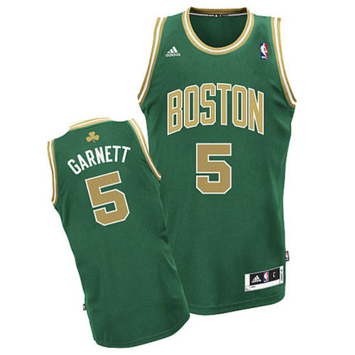Camiseta Kevin Garnett 5 Boston Celtics retro amarillo Hombre