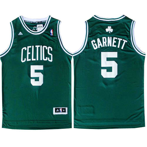 Camiseta Kevin Garnett 5 Boston Celtics retro verde Hombre
