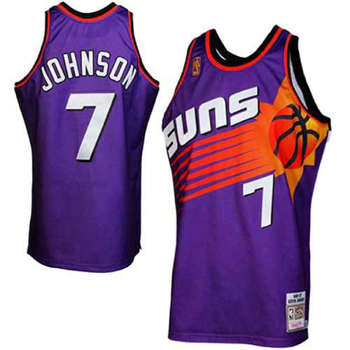 Camiseta Kevin Johnson 7 Phoenix Suns Retro Púrpura Hombre