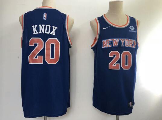 Camiseta Kevin Knox 20 New York Knicks City Edition Azul Hombre