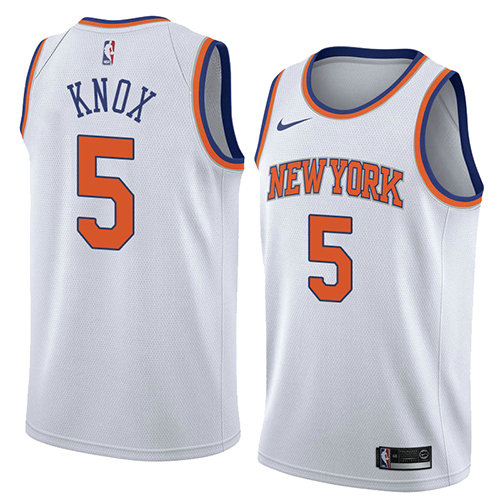 Camiseta Kevin Knox 5 New York Knicks Statement 2018 Blanco Hombre