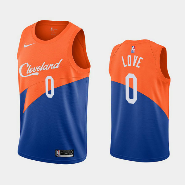 Camiseta Kevin Love 0 Cleveland Cavaliers 2020-21 Temporada Statement Azul Hombre