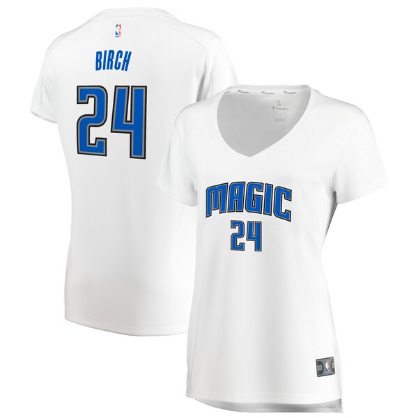Camiseta Khem Birch 24 Orlando Magic association edition Blanco Mujer