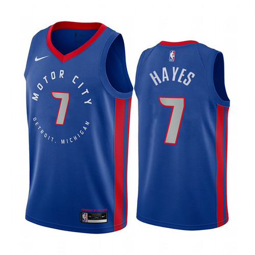 Camiseta Killian Hayes 7 Detroit Pistons 2020-21 City Edition Armada Hombre