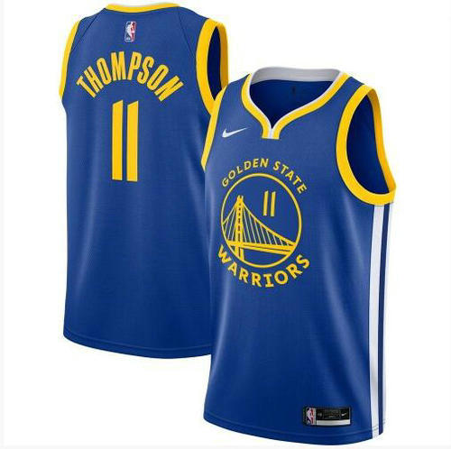 Camiseta Klay Thompson 11 Golden State Warriors 2020-21 Icon Edition Swingman azul Hombre
