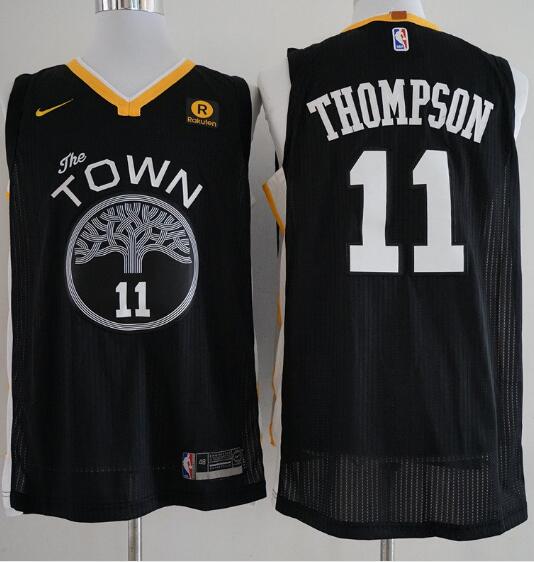 Camiseta Klay Thompson 11 Golden State Warriors Baloncesto Negro Hombre