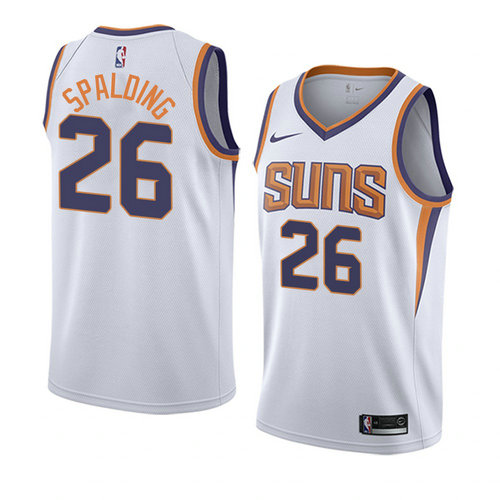 Camiseta Knicks Ray Spalding 26 Phoenix Suns Association 2018 Blanco Hombre