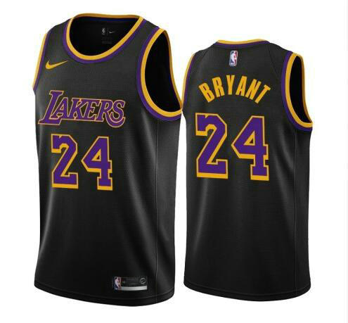 Camiseta Kobe Bryant 24 Los Angeles Lakers 2020-21 Earned Edition Swingman negro Hombre