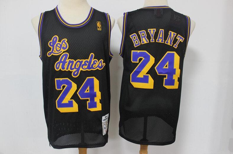 Camiseta Kobe Bryant 24 Los Angeles Lakers Classic Negro Hombre