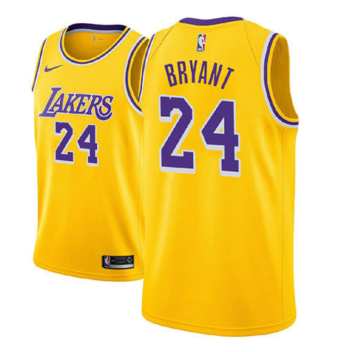 Camiseta Kobe Bryant 24 Los Angeles Lakers Icon 2018-19 Amarillo Nino
