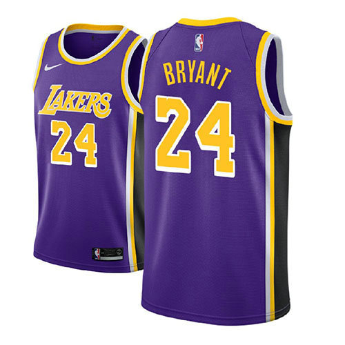 Camiseta Kobe Bryant 24 Los Angeles Lakers Statement 2018 Púrpura Nino