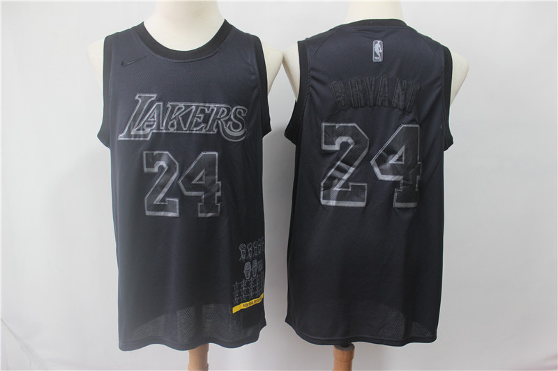 Camiseta Kobe Bryant 24 MVP Los Angeles Lakers Negro Hombre
