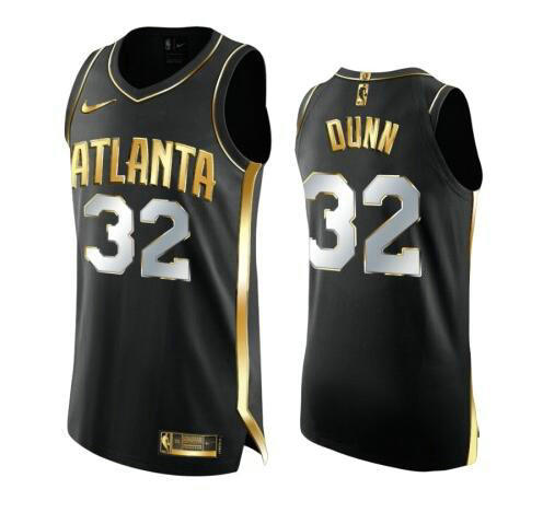 Camiseta Kris Dunn 32 Atlanta Hawks 2020-21 Golden Edition Swingman negro Hombre