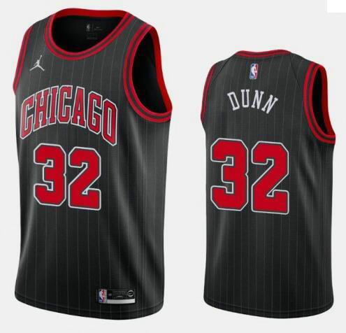 Camiseta Kris Dunn 32 Chicago Bulls 2020-21 Jordan Brand Statement Edition Swingman negro Hombre