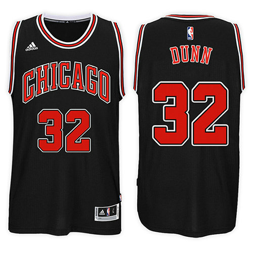 Camiseta Kris Dunn 32 Chicago Bulls Alternate 2017-18 Negro Hombre
