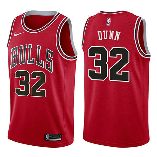 Camiseta Kris Dunn 32 Chicago Bulls Icon 2017-18 Rojo Hombre