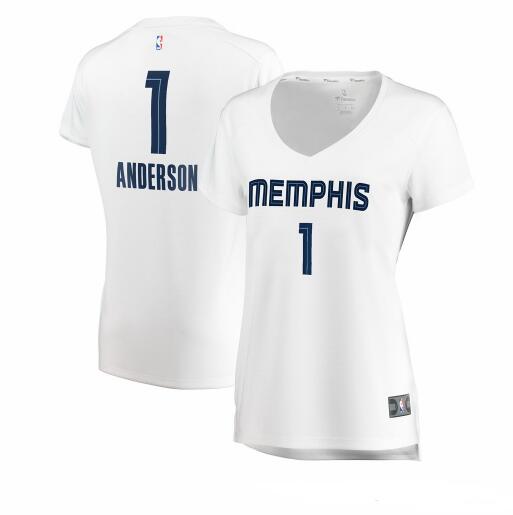 Camiseta Kyle Anderson 1 Memphis Grizzlies association edition Blanco Mujer