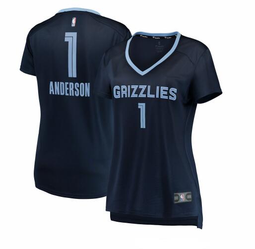Camiseta Kyle Anderson 1 Memphis Grizzlies icon edition Armada Mujer