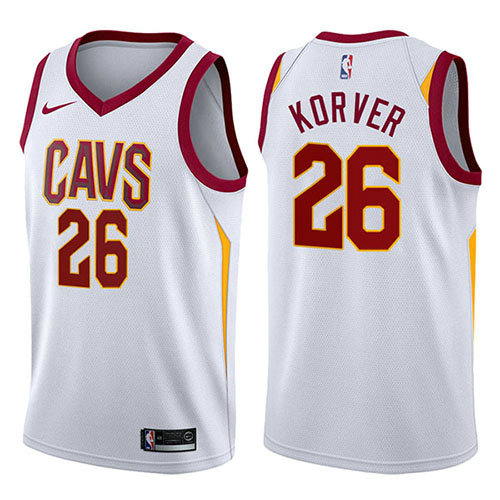Camiseta Kyle Korver 26 Cleveland Cavaliers Association 2017-18 Blanco Hombre