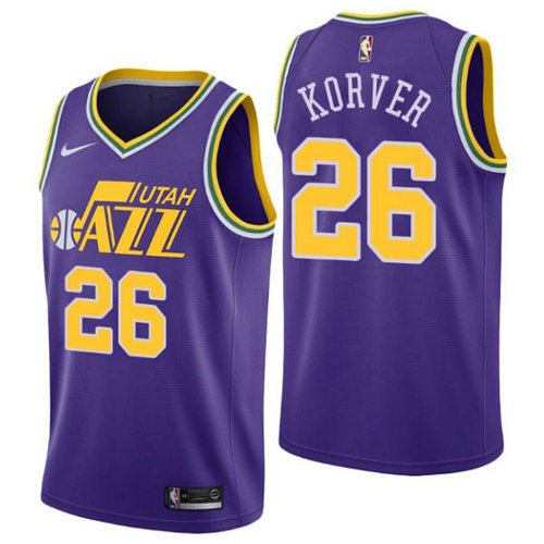 Camiseta Kyle Korver 26 Utah Jazz 2018-19 porpora Hombre