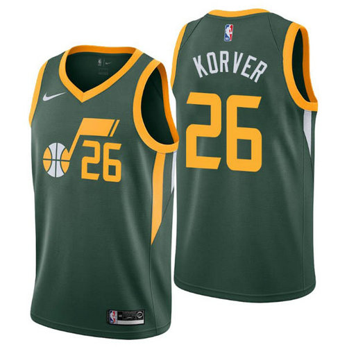 Camiseta Kyle Korver 26 Utah Jazz earned 2019 verde Hombre