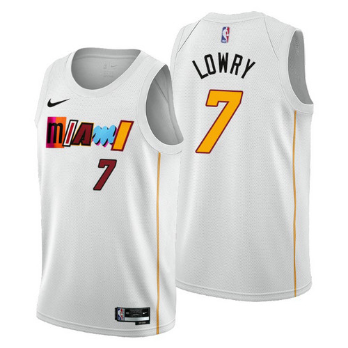 Camiseta Kyle Lowry 7 Miami Heat 2022-2023 City Edition blanco Hombre