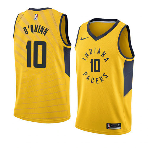 Camiseta Kyle O'quinn 10 Indiana Pacers Statement 2018 Amarillo Hombre